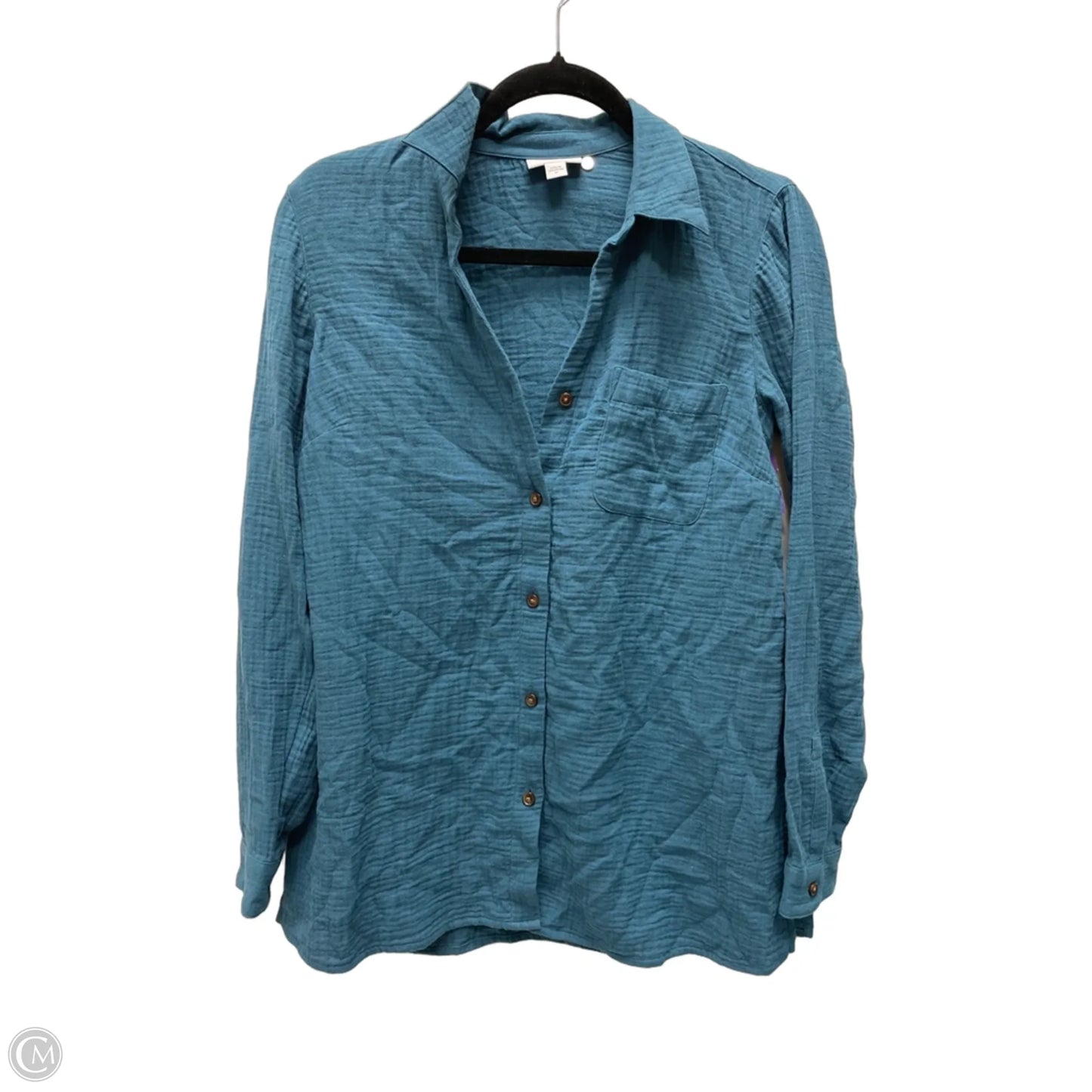 Top Long Sleeve By J. Jill In Teal, Size: Xs