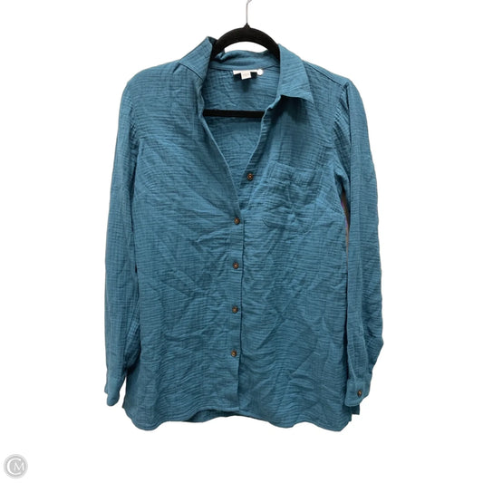 Top Long Sleeve By J. Jill In Teal, Size: Xs