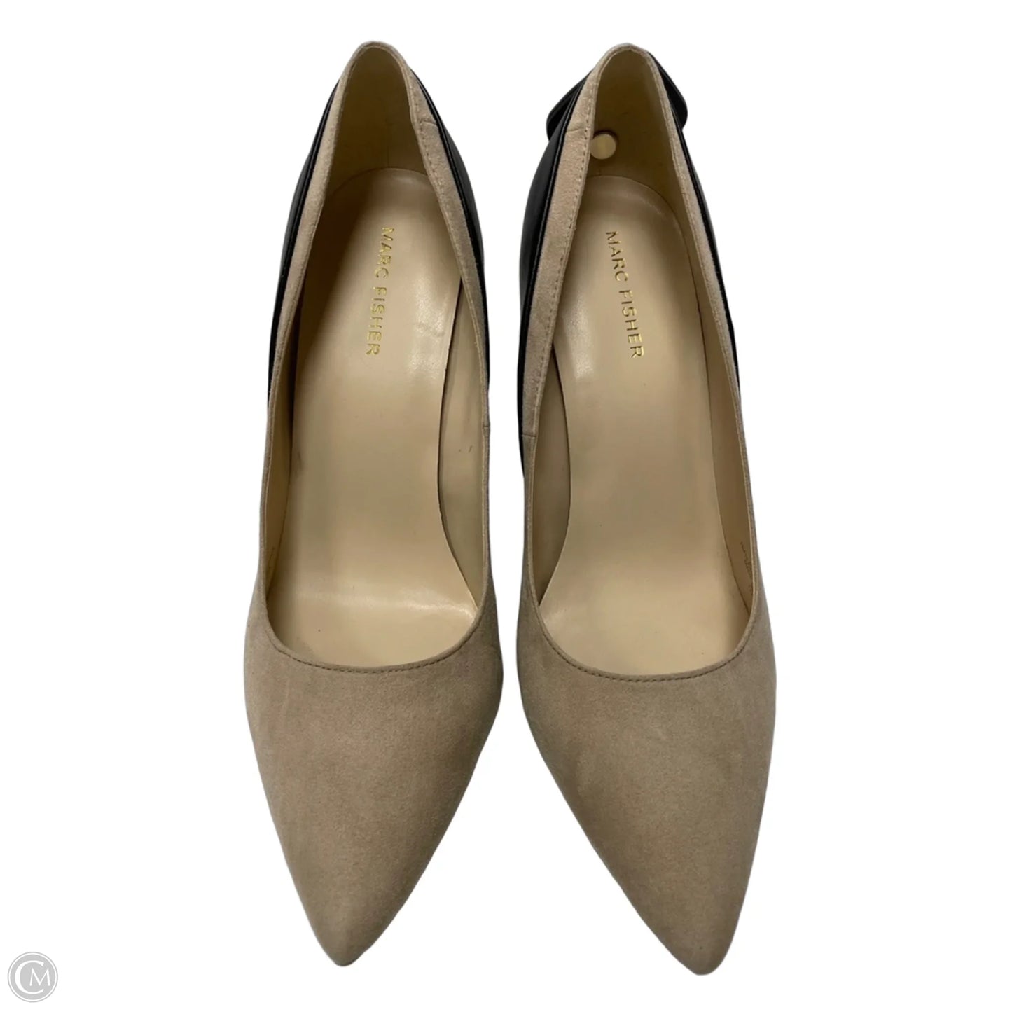 Shoes Heels Stiletto By Marc Fisher In Black & Tan, Size: 10