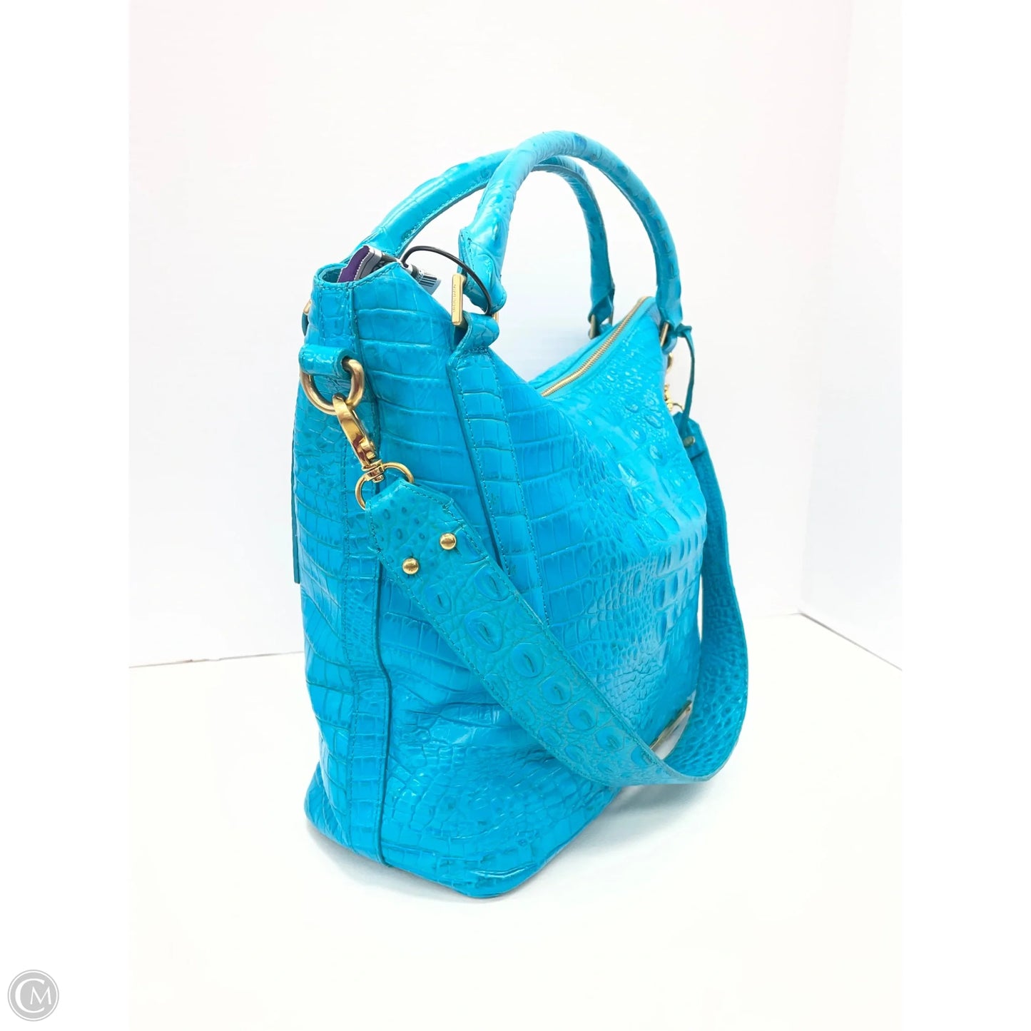 Handbag Designer By Brahmin, Size: Large