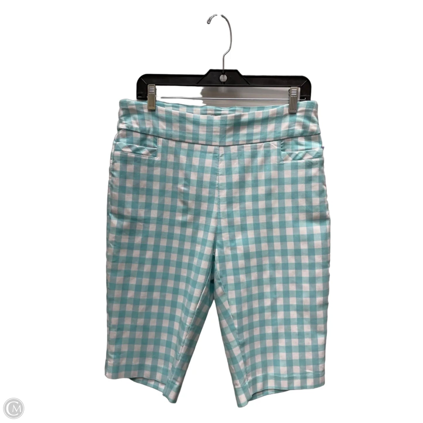 Shorts By Kim Rogers In Checkered Pattern, Size: 14