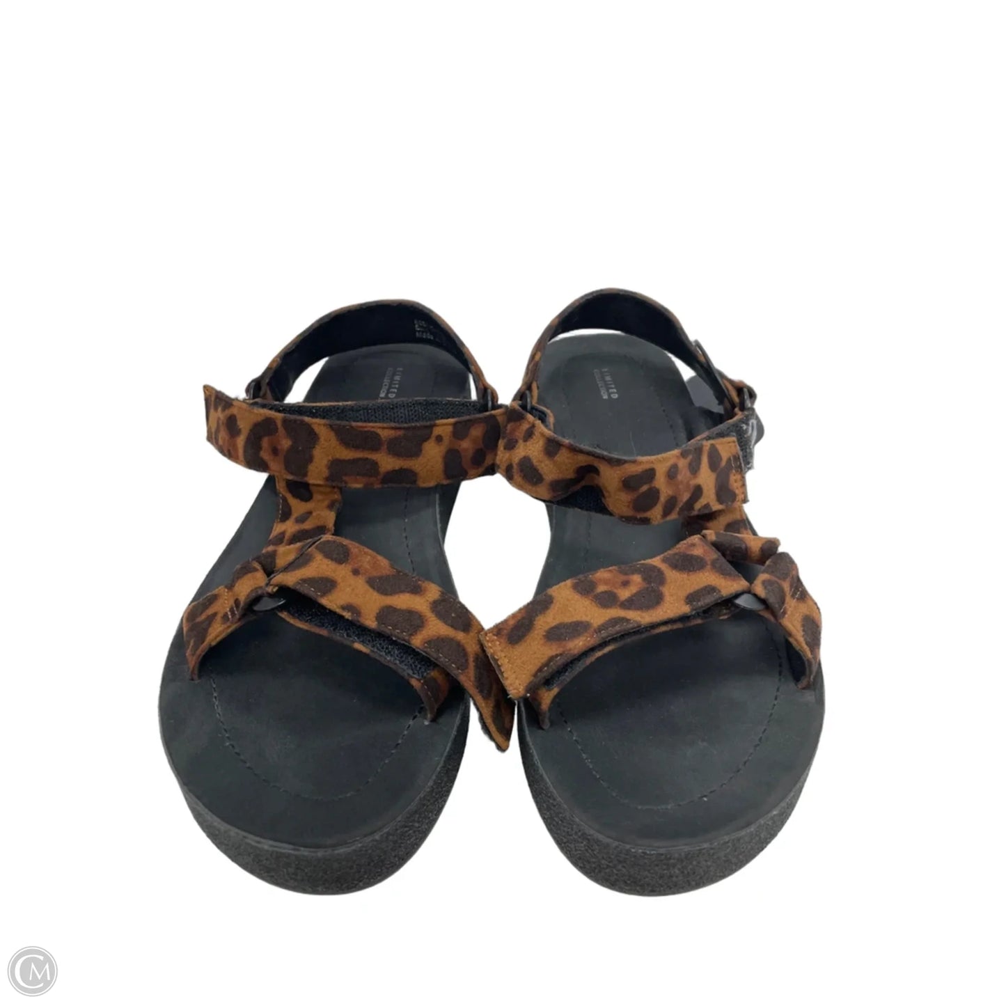 Sandals Heels Wedge By Limited In Animal Print, Size: 7