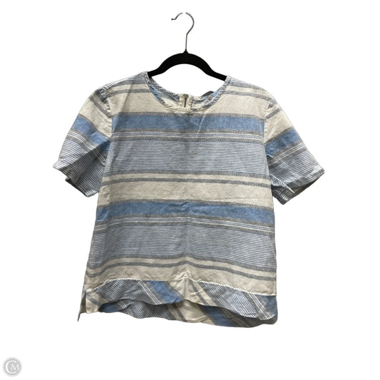 Top Short Sleeve By Lou And Grey In Striped Pattern, Size: M