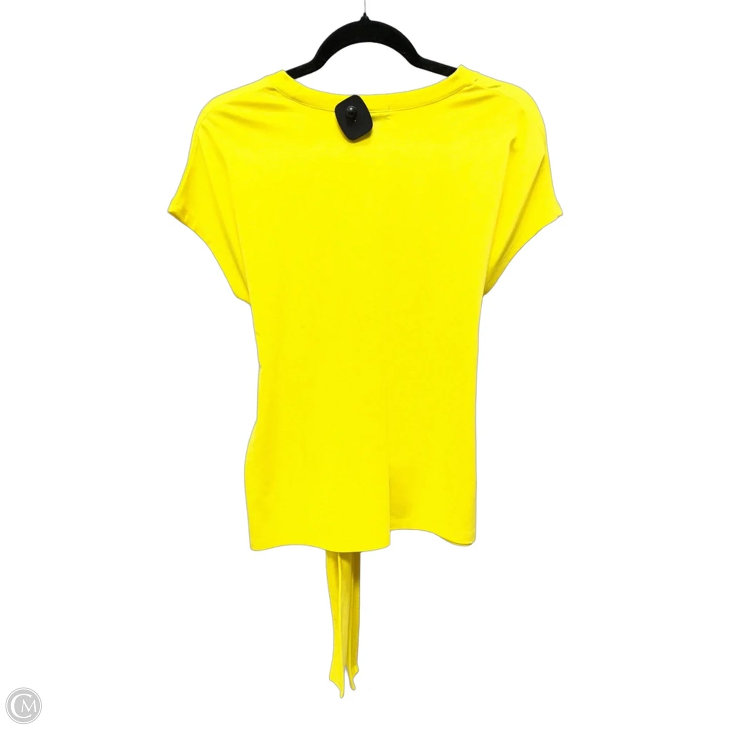 Blouse Short Sleeve By Halogen In Yellow, Size: Xs
