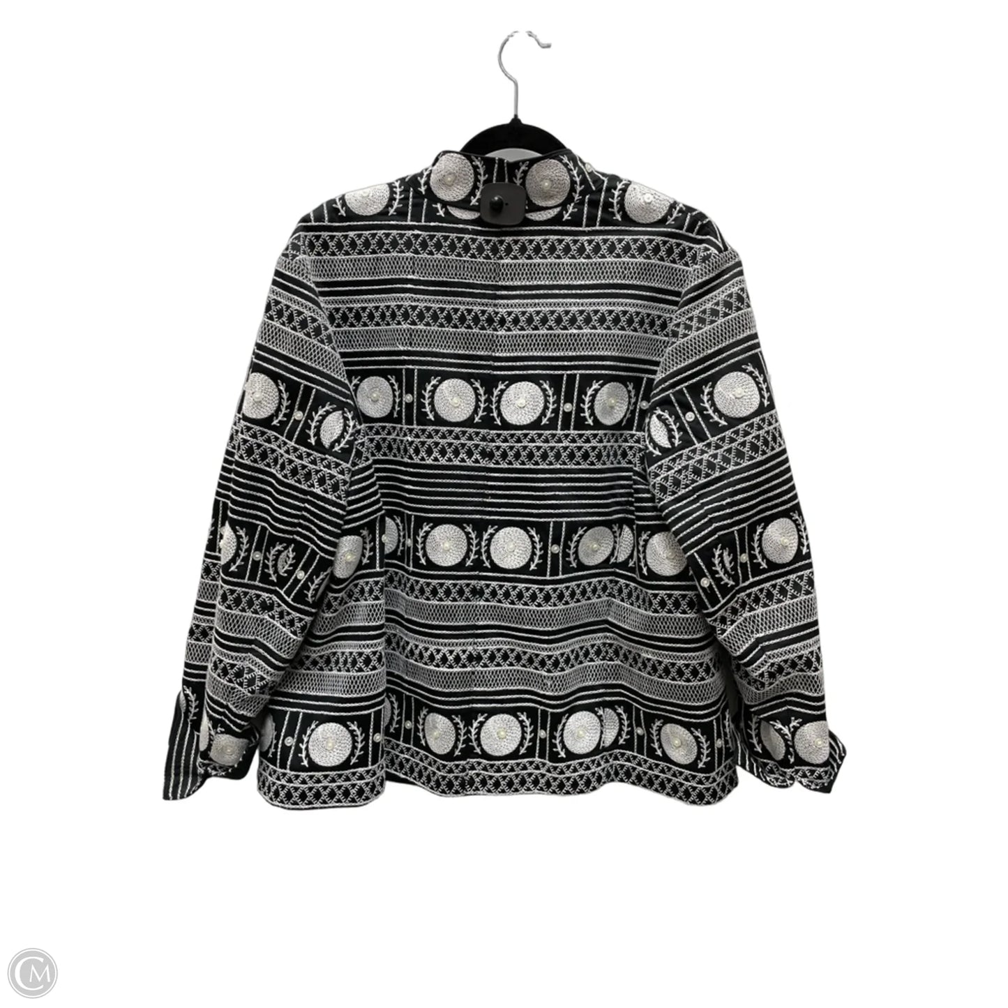 Jacket Other By Silk Club In Black & White, Size: Xl