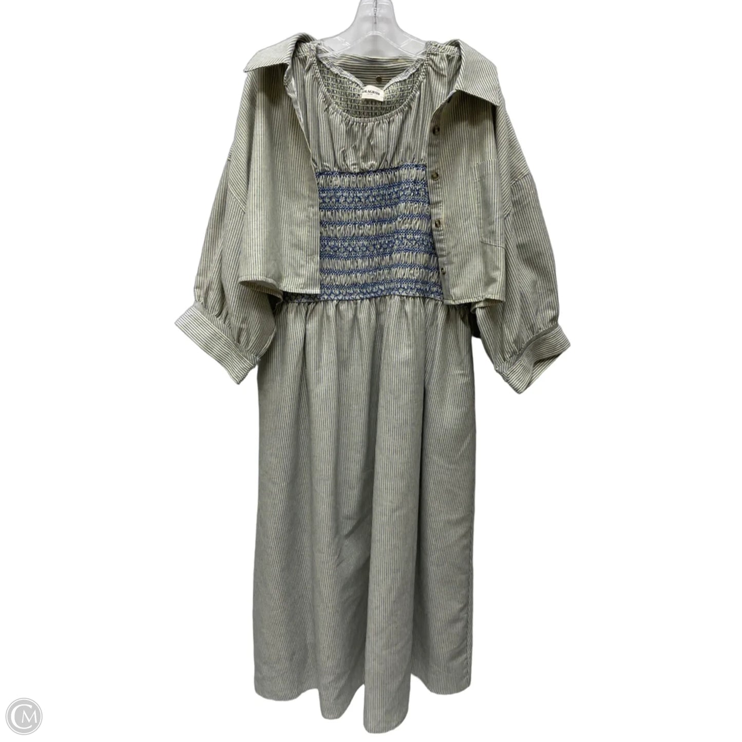 Dress Set 2pc By Polagram In Blue & Green, Size: 2x