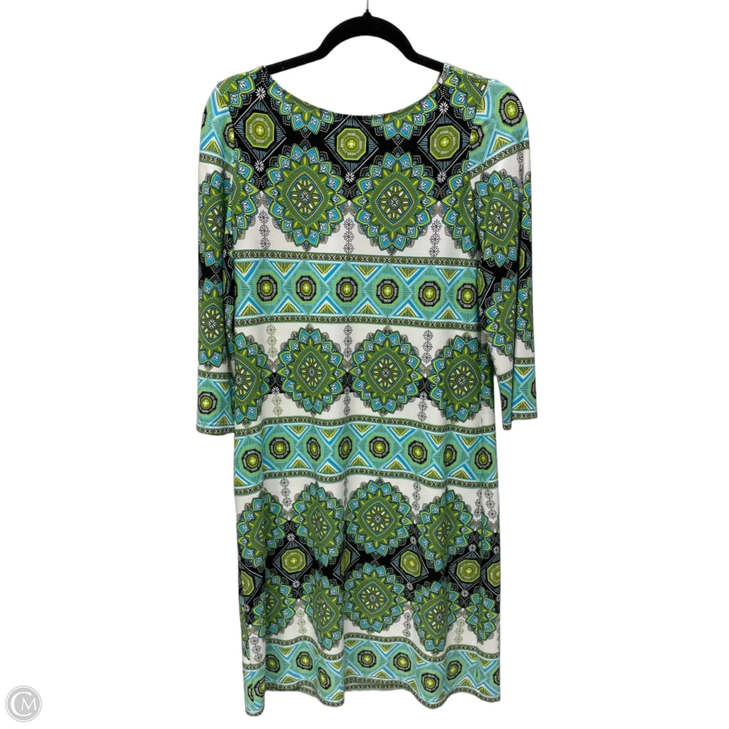 Dress Casual Short By London Times In Blue & Green, Size: M