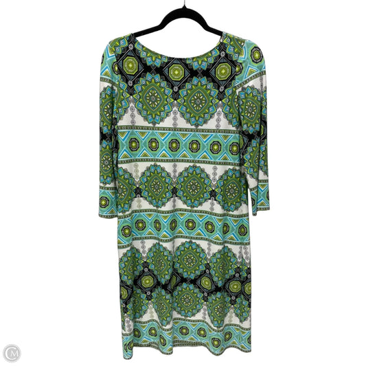 Dress Casual Short By London Times In Blue & Green, Size: M