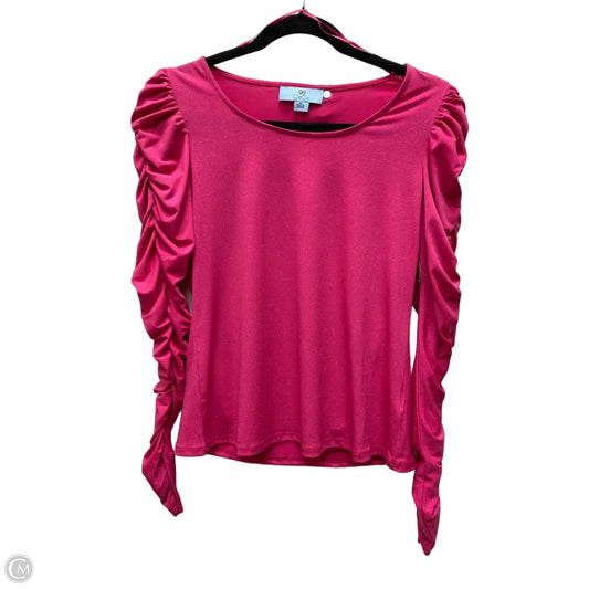 Top Long Sleeve By Cece In Pink, Size: Xs