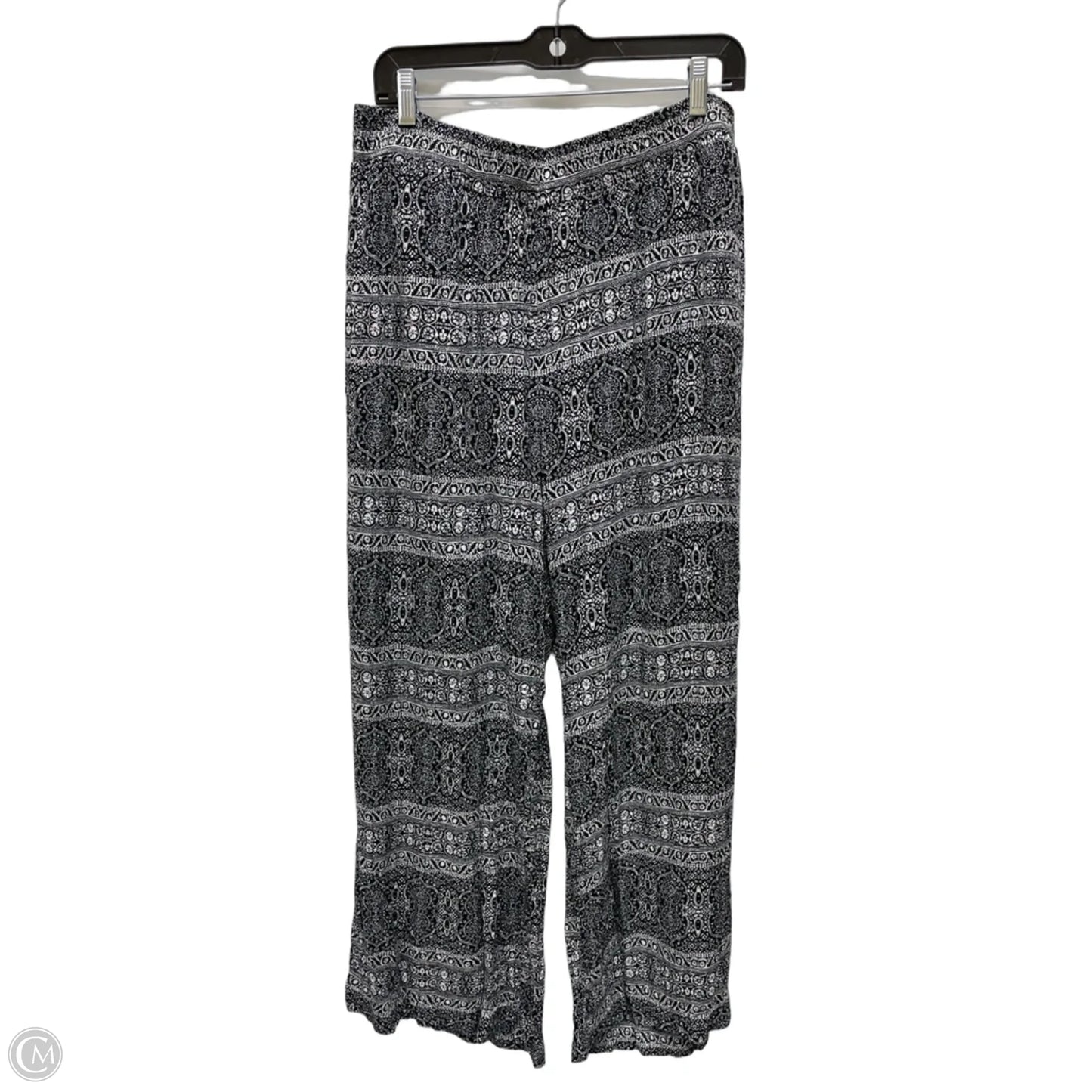 Pants Wide Leg By Ny Collection In Black & White, Size: 18