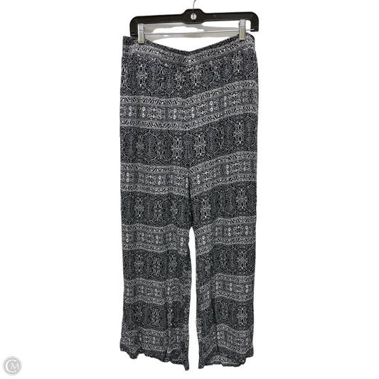 Pants Wide Leg By Ny Collection In Black & White, Size: 18