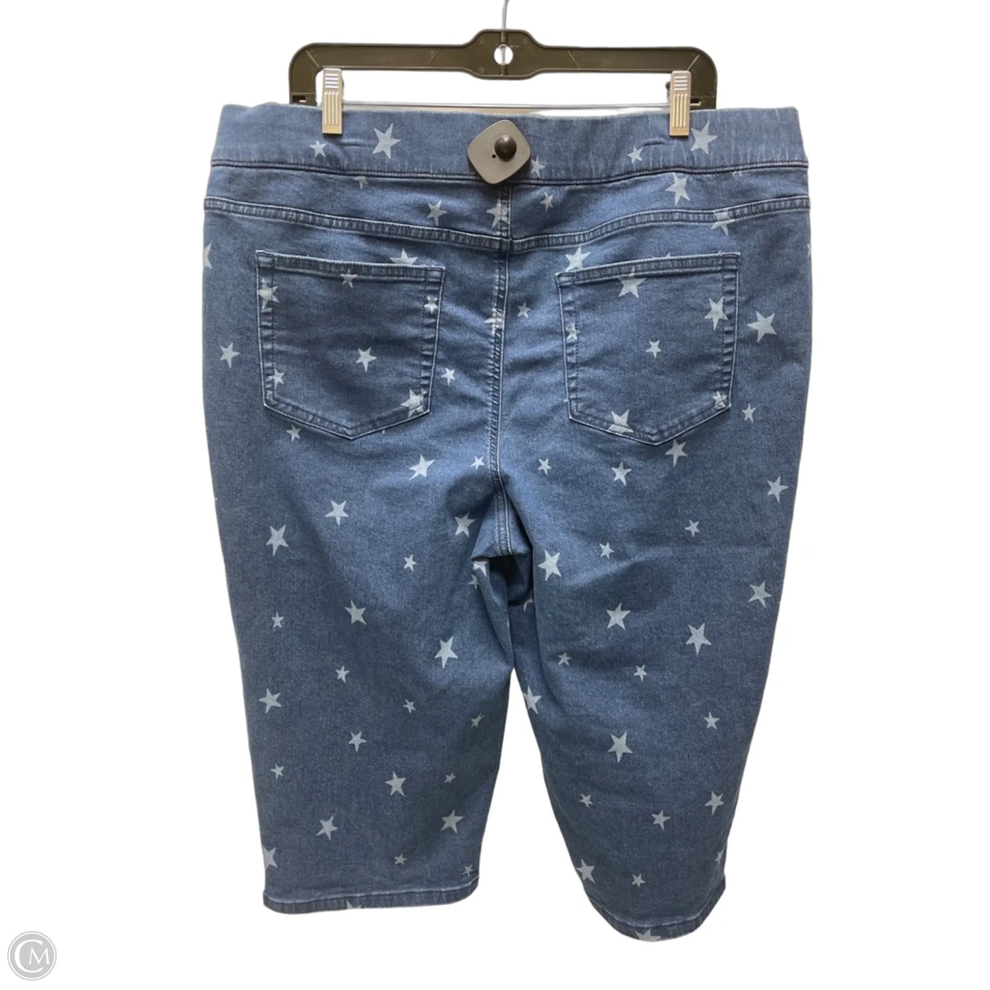 Shorts By Denim And Company In Blue Denim, Size: 18