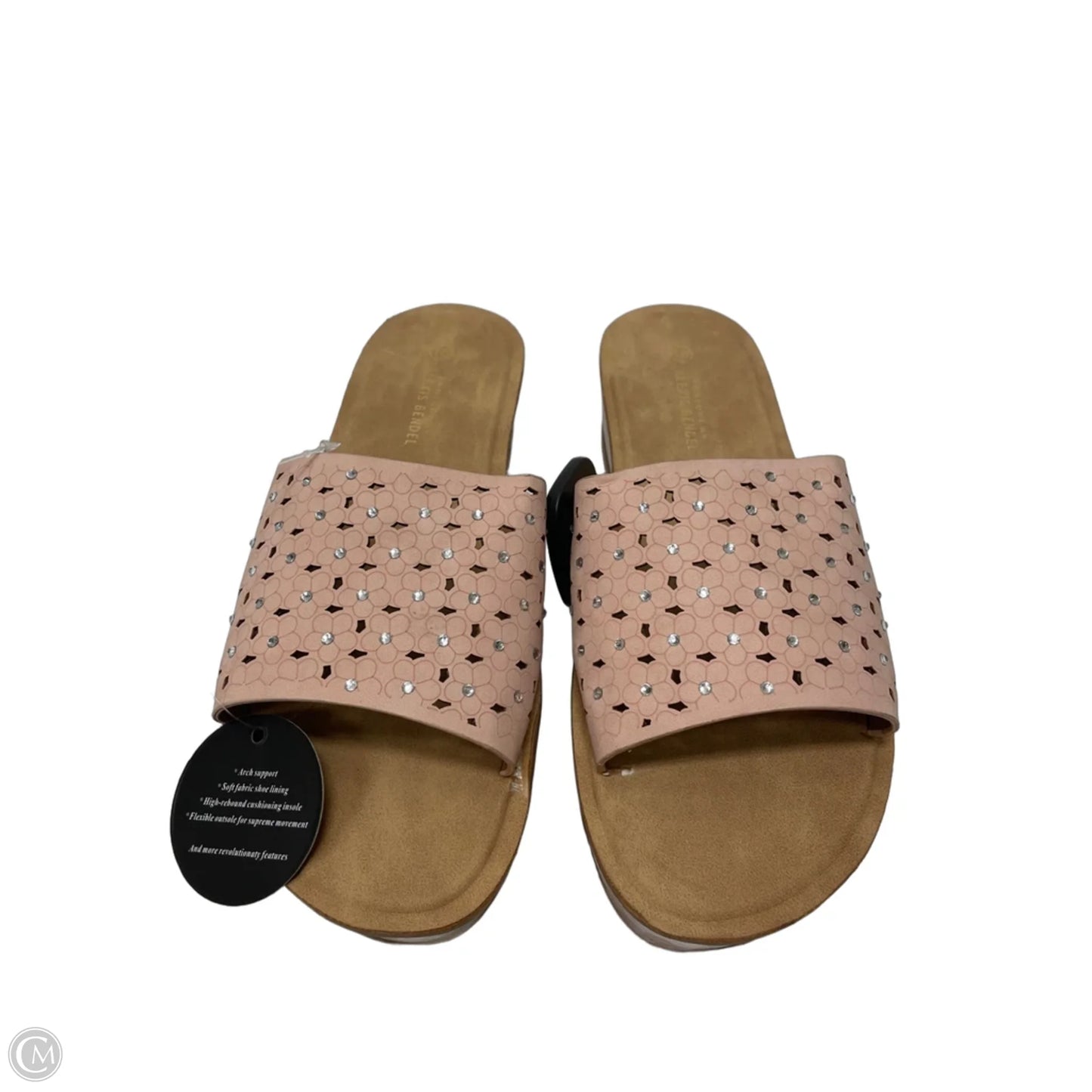 Sandals Heels Platform By alexis bendel In Pink & Tan, Size: 10