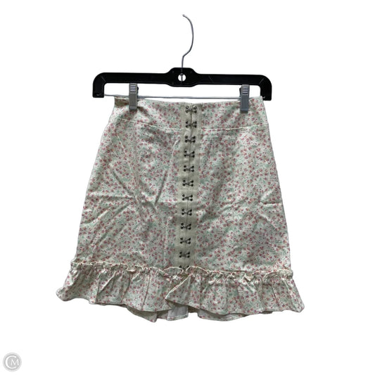Skirt Mini & Short By Urban Outfitters In Floral Print, Size: 0