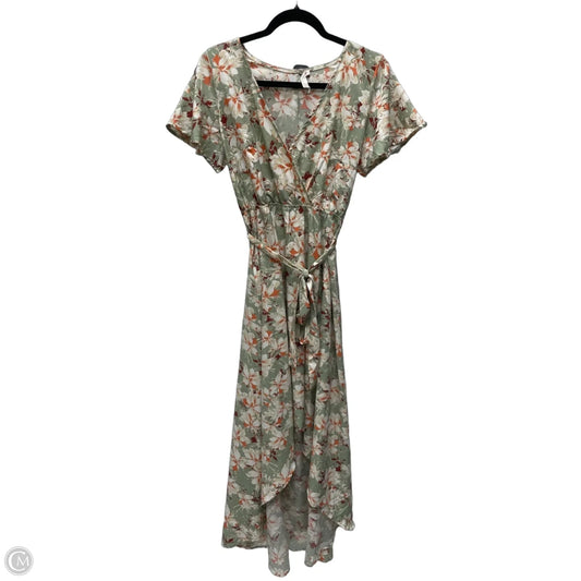Dress Casual Midi By Clothes Mentor In Floral Print, Size: M
