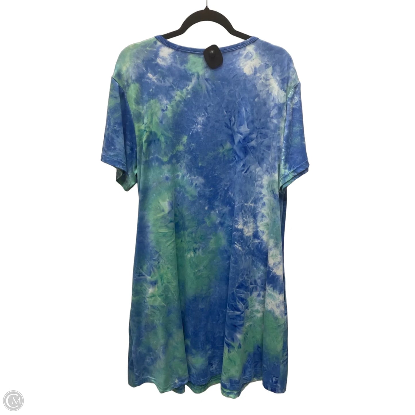 Dress Casual Short By Clothes Mentor In Tie Dye Print, Size: 2x