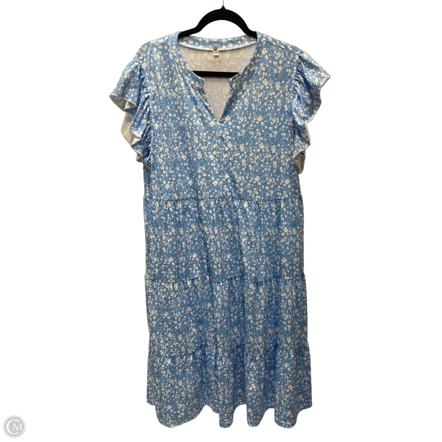 Dress Casual Short By Clothes Mentor In Floral Print, Size: 2x