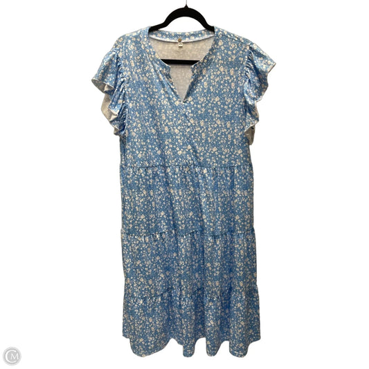 Dress Casual Short By Clothes Mentor In Floral Print, Size: 2x