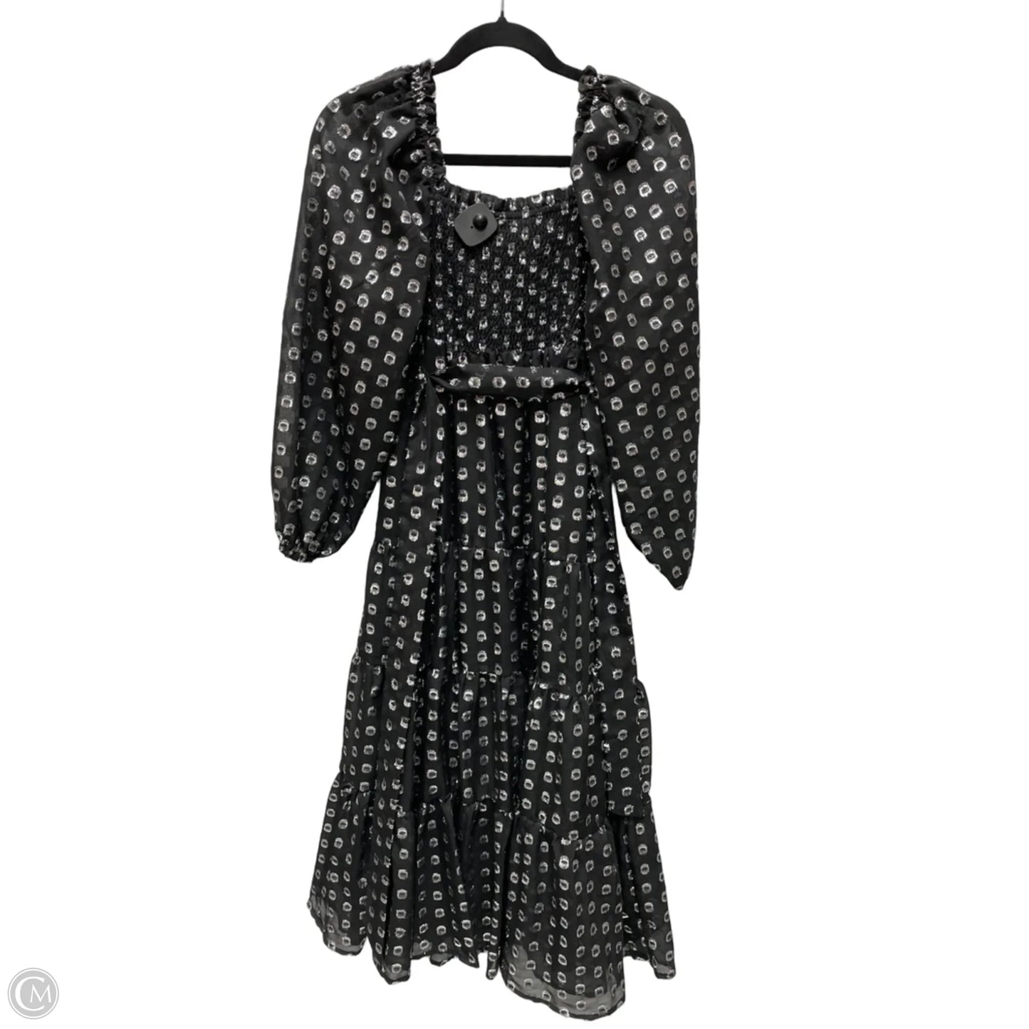 Dress Party Midi By A Loves A In Black & Silver, Size: Xs