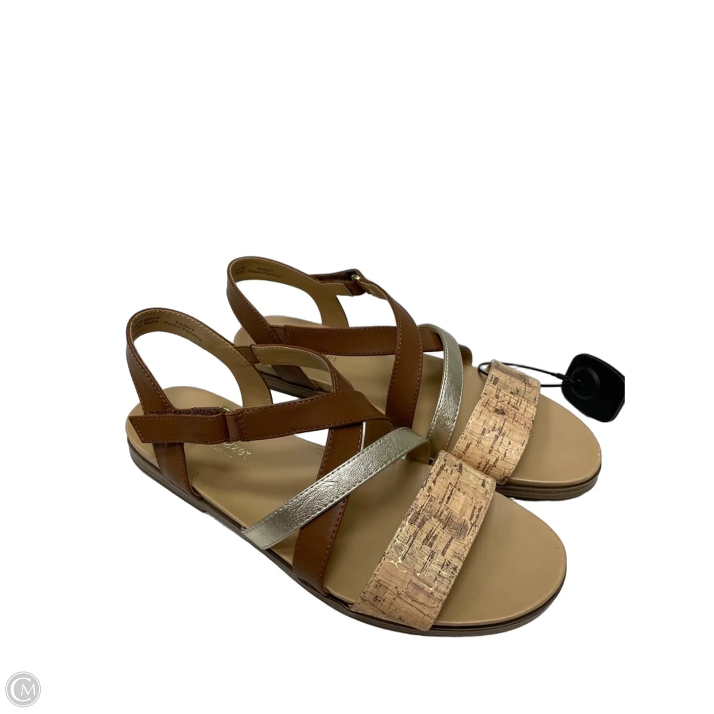 Sandals Flats By Naturalizer In Brown & Tan, Size: 10