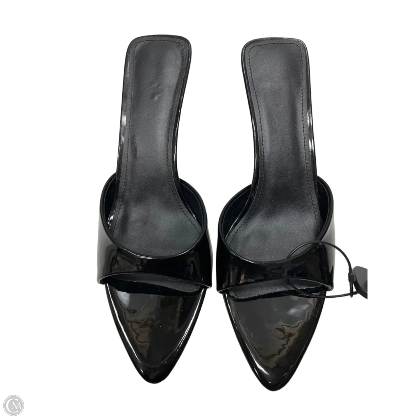 Sandals Heels Kitten By Clothes Mentor In Black, Size: 11
