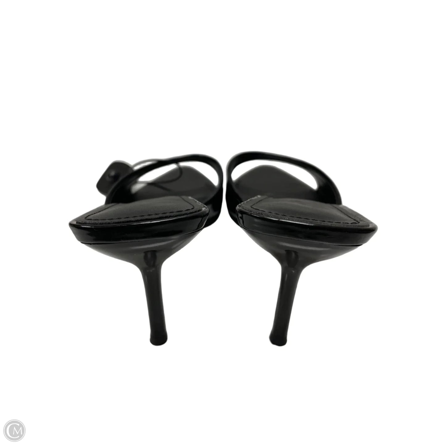 Sandals Heels Kitten By Clothes Mentor In Black, Size: 11