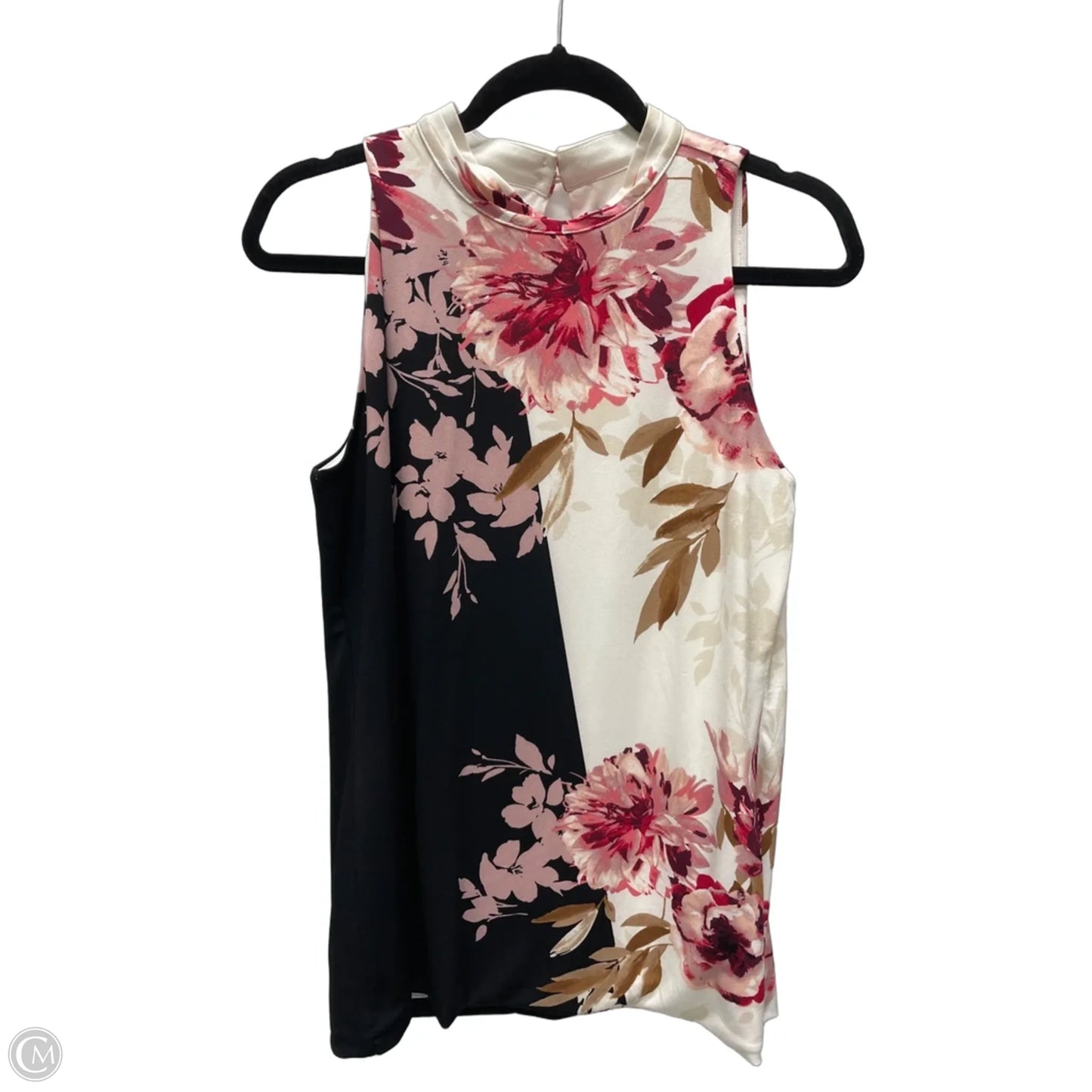 Top Sleeveless By White House Black Market In Floral Print, Size: L