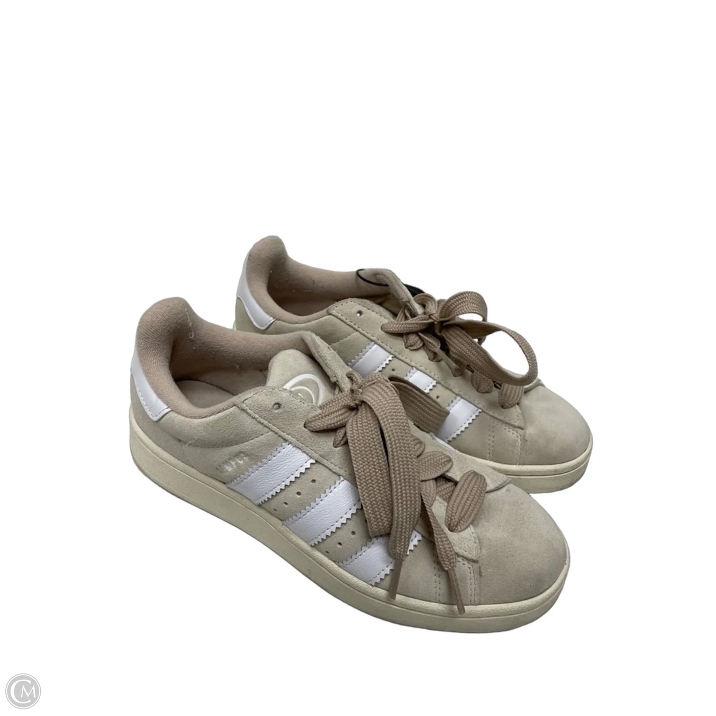 Shoes Sneakers By Adidas In Tan & White, Size: 8