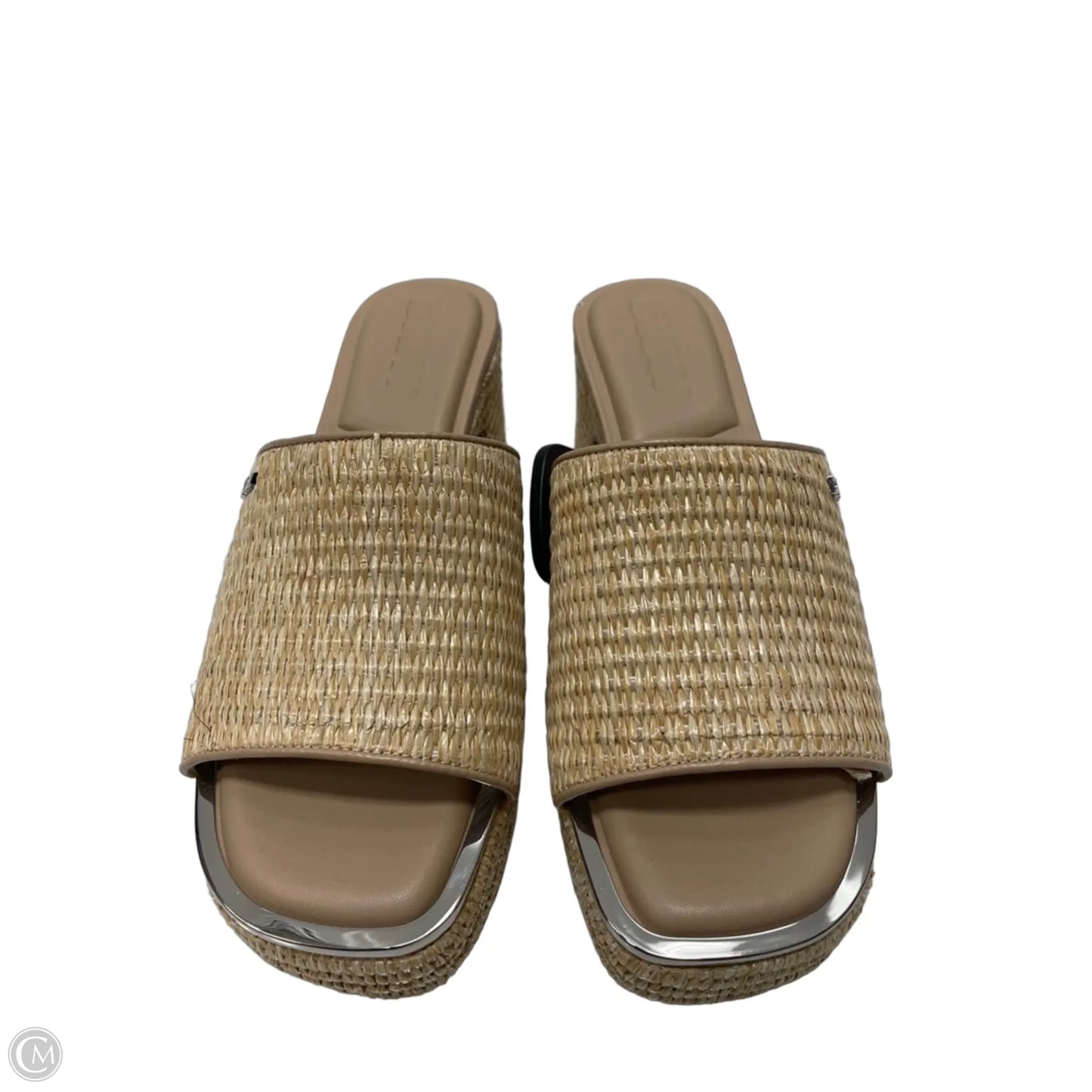 Sandals Heels Block By Dkny In Tan, Size: 9.5