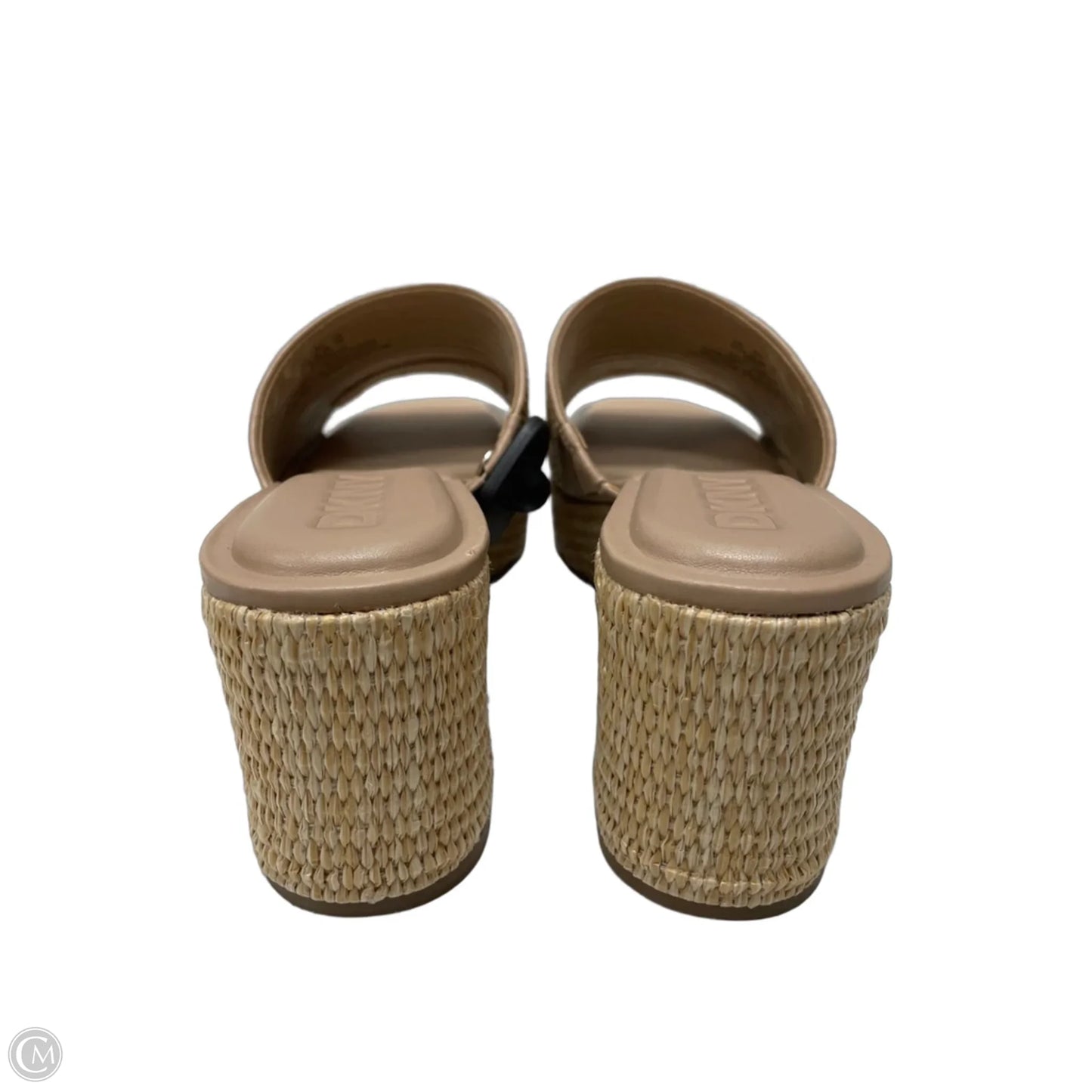 Sandals Heels Block By Dkny In Tan, Size: 9.5