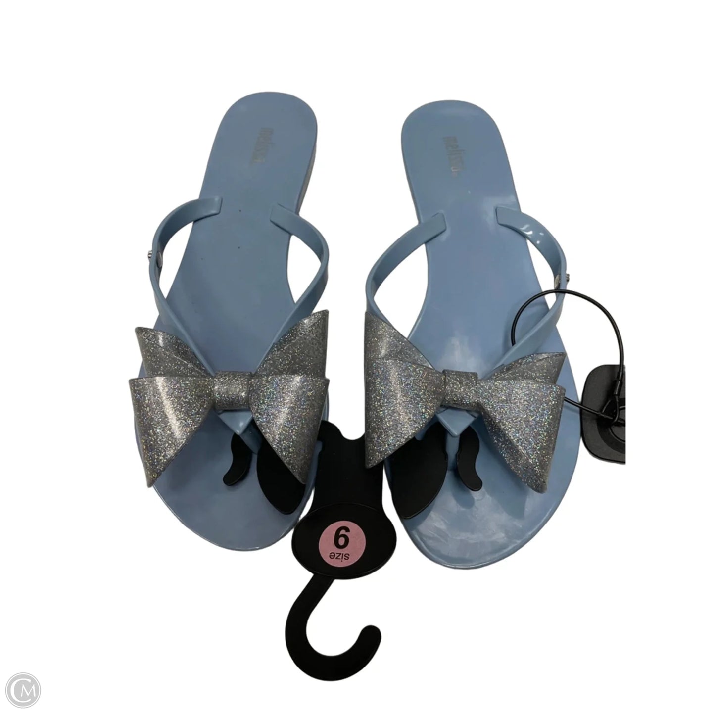 Sandals Flats By Clothes Mentor In Blue, Size: 9