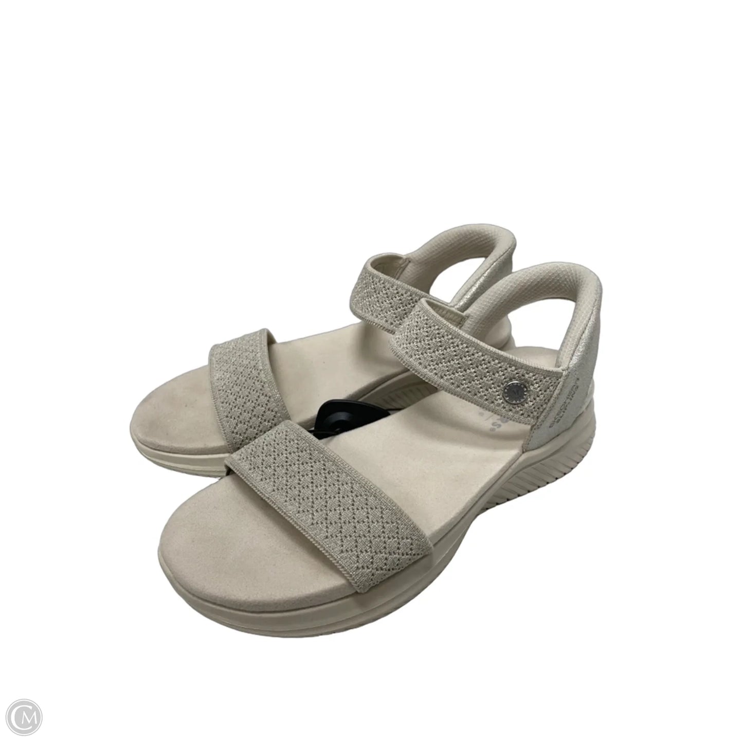 Sandals Heels Wedge By Skechers In Beige, Size: 8.5