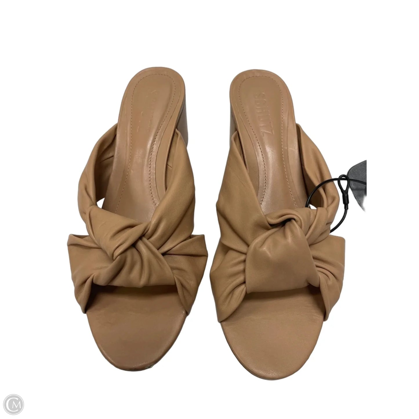 Sandals Heels Block By Schutz In Tan, Size: 7.5
