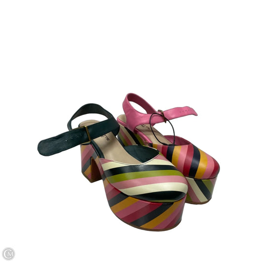 Shoes Heels Block By Cmb In Multi-colored, Size: 7