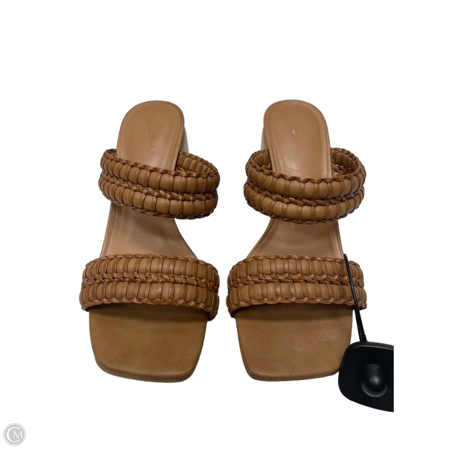Sandals Heels Block By Universal Thread In Brown, Size: 7.5