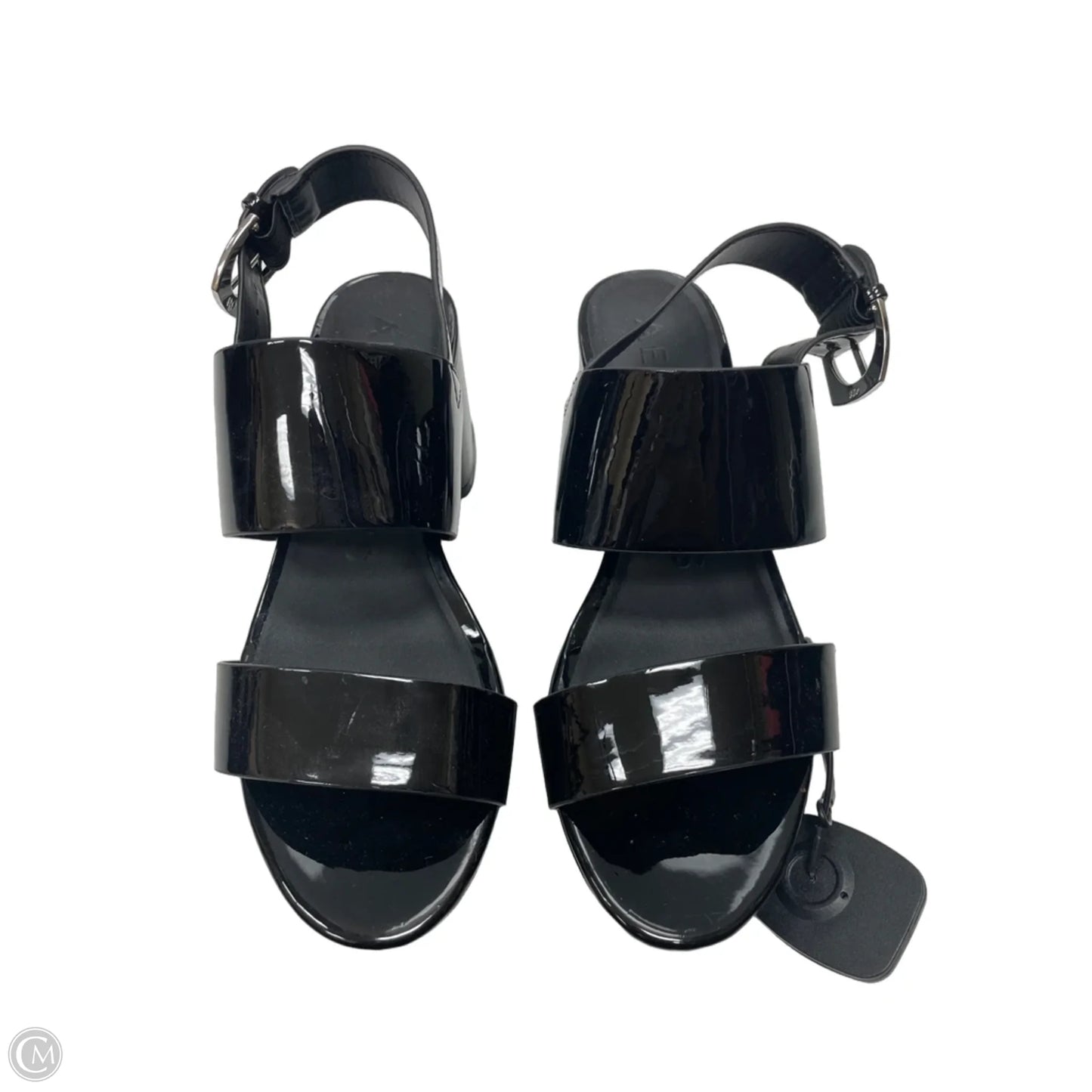 Sandals Heels Block By Aerosoles In Black, Size: 7.5