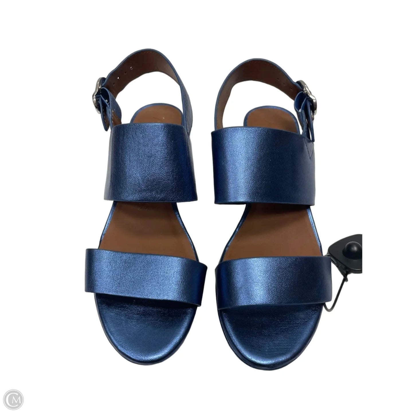Sandals Heels Block By Aerosoles In Blue, Size: 7.5
