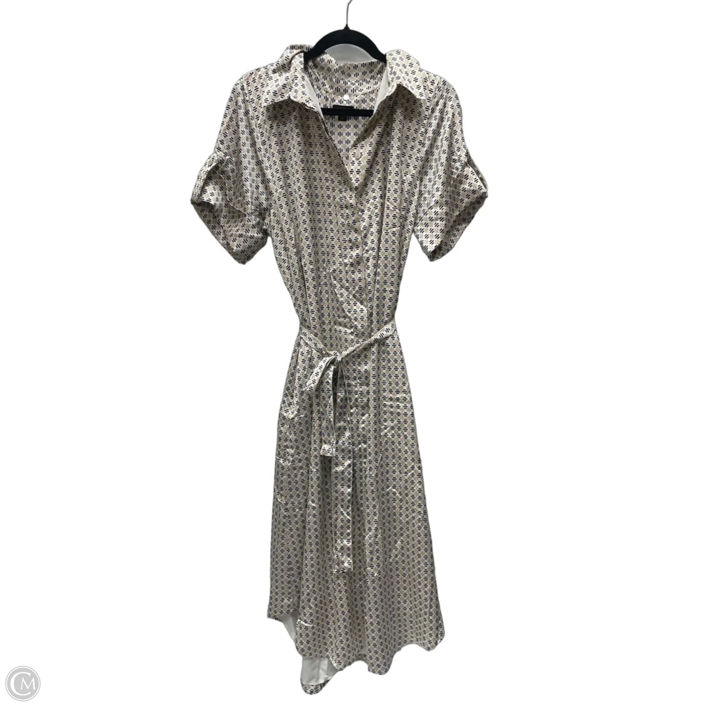 Dress Work By Ann Taylor In Cream & Tan, Size: L
