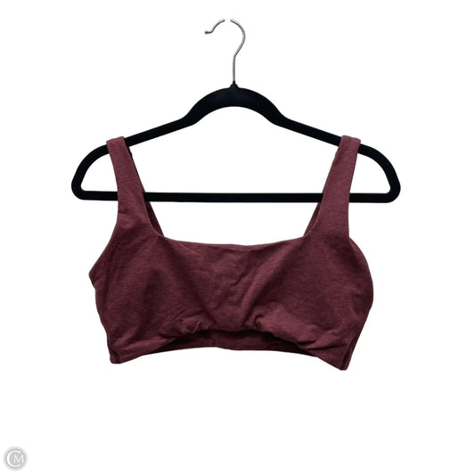 Athletic Bra By Lululemon In Maroon, Size: L