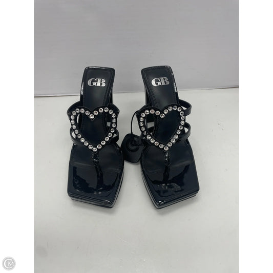 Sandals Heels Block By Gianni Bini In Black, Size: 7
