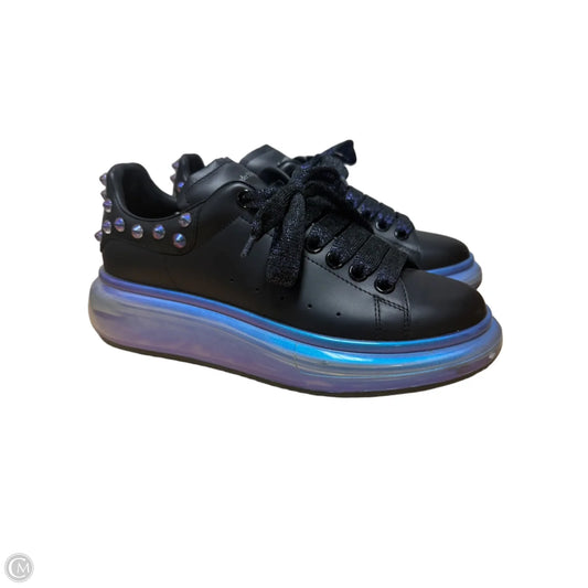 Shoes Luxury Designer By Alexander Mcqueen In Blue & Purple, Size: 8