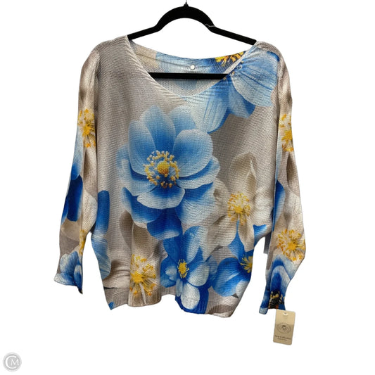Sweater By Clothes Mentor In Floral Print, Size: Xl
