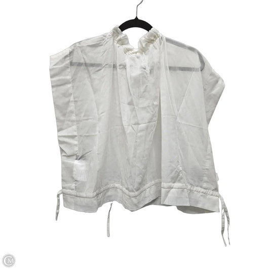 Blouse Short Sleeve By Barneys Ny In Ivory, Size: Xl