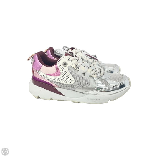 Shoes Designer By Kurt Geiger In Pink & Silver, Size: 6.5