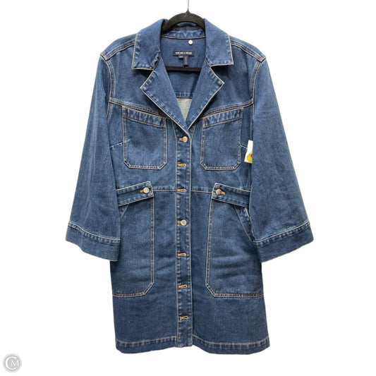 Dress Casual Short By Veronica Beard In Blue Denim, Size: M