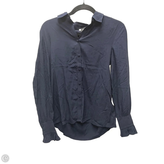 Blouse Long Sleeve By Zadig And Voltaire In Navy, Size: Xs