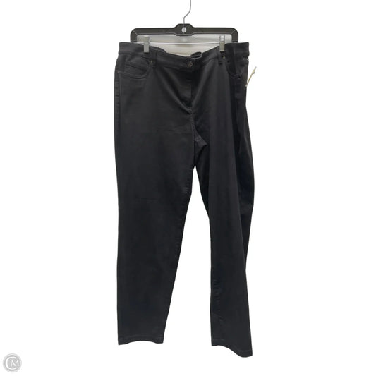 Jeans Straight By Per Se In Grey Denim, Size: 18
