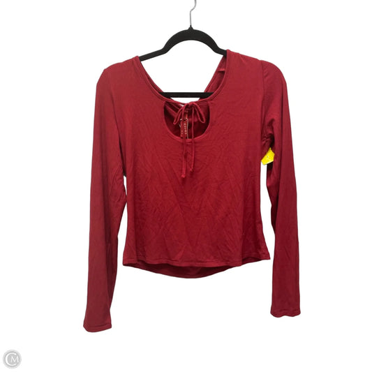 Top Long Sleeve By Skims In Red, Size: Xl