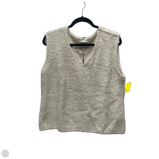 Sweater Short Sleeve By Nic + Zoe In Tan, Size: Xl