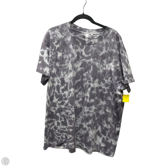 Athletic Top Short Sleeve By Lululemon In Tie Dye Print, Size: L